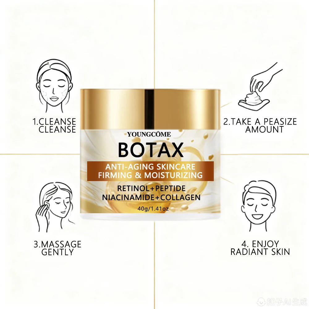 BOTAX Anti-Aging Skincare Cream with Retinol Peptides Niacinamide & Collagen for Firming and Hydrating Daily Use