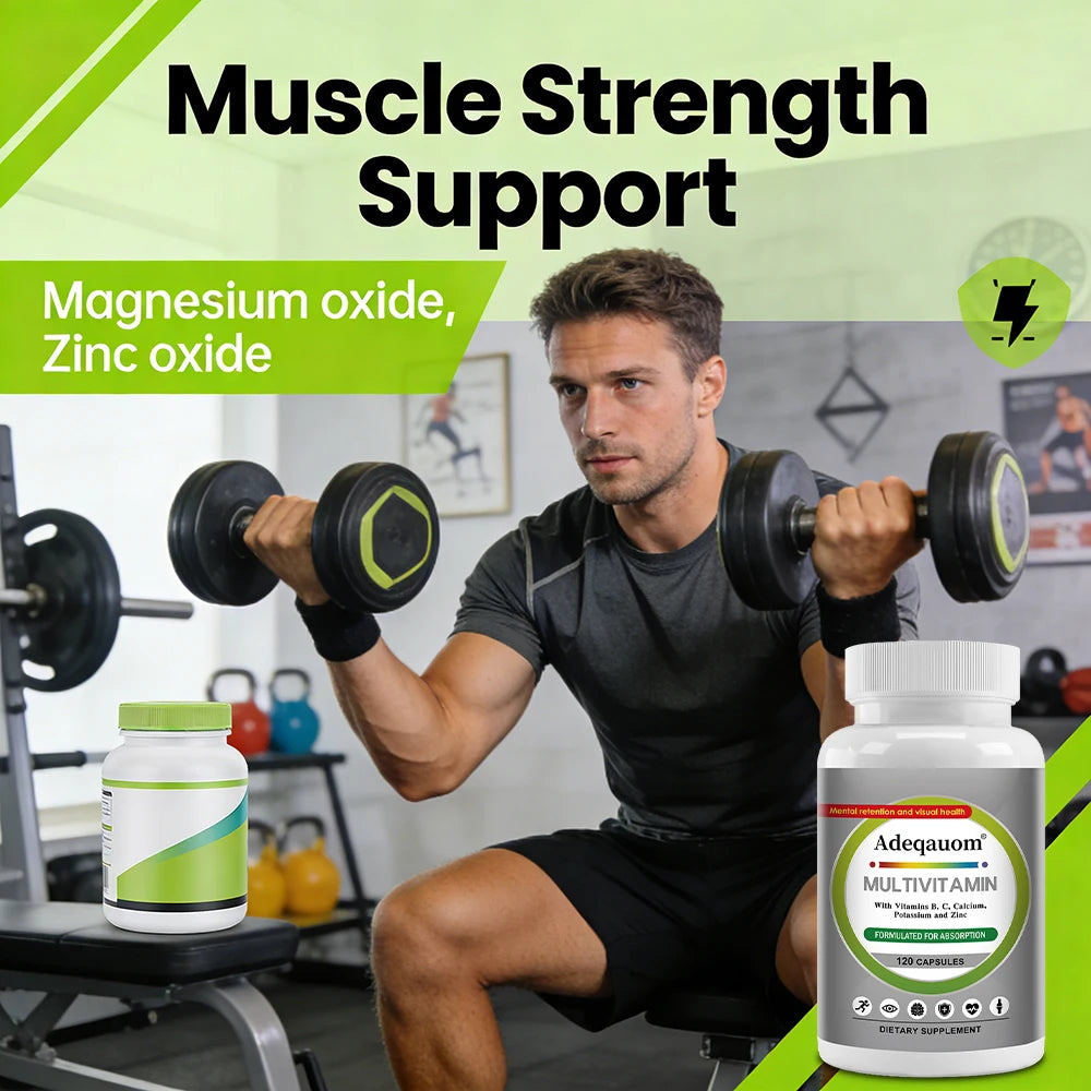 Comprehensive Multivitamin To Enhance Daily Nutrition Improve Immunity and Energy Support Heart Hair Skin and Nail Health Levels