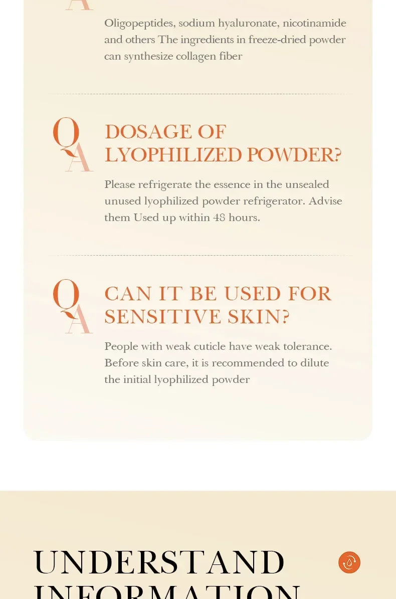 Facial Serum Yeast Freeze-Dried Power Skin Care Set Shrink Pores Moisturizing Brighten Anti Aging Peptides Essence