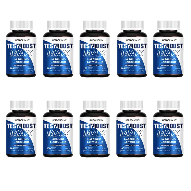 100 Capsules L-Arginine & L-Citrulline Male Enhancing Supplement for Reproductive Health Natural Energizer Supporting Energy And