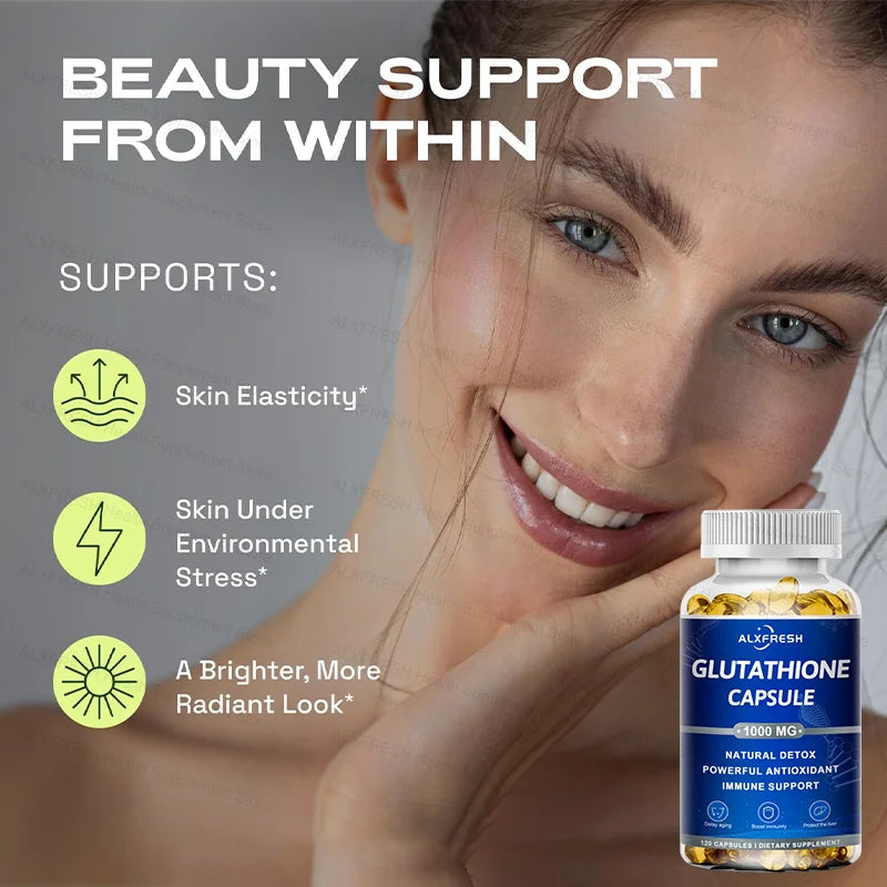 Liposomal Glutathione 1000 mg - Antioxidant and Immune Support Supplement - Detoxification and Liver Support