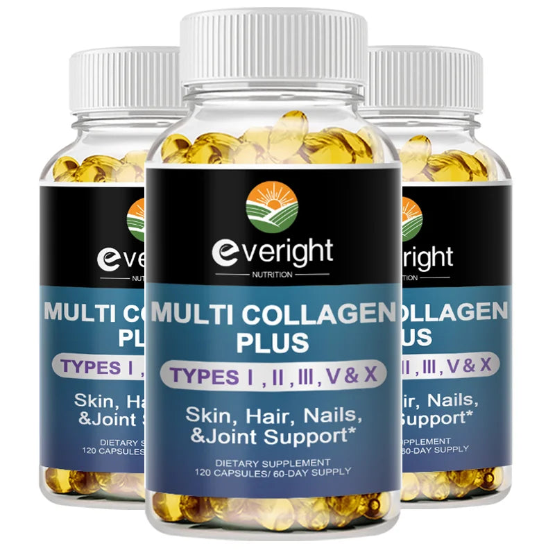Multi Collagen Pills for Antioxidant Women & Men Natural Skin Care Supplement - Hydrolyzed Protein Collagen Peptides
