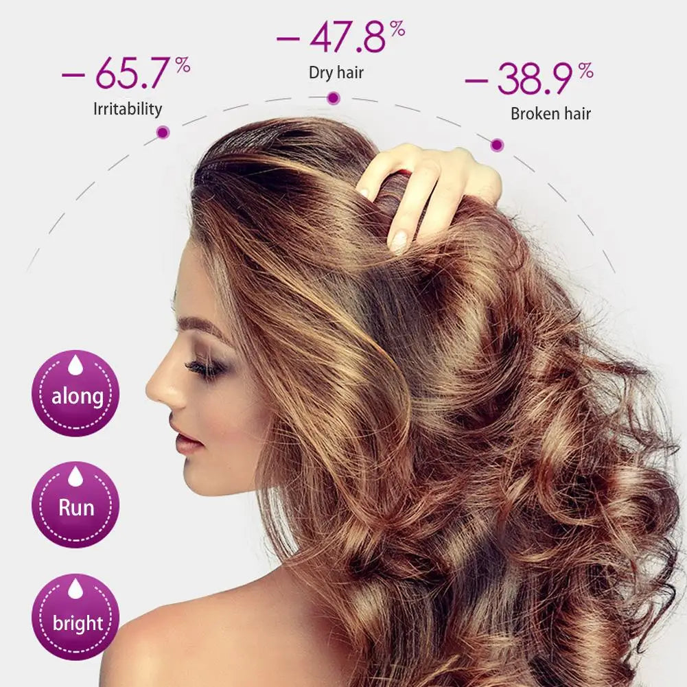30 Capsules Rose Hair Essential Oil, Hair Vitamins Capsules Smooth Nourishing Repair Damaged Hair Serum for Frizzy Dry Curly
