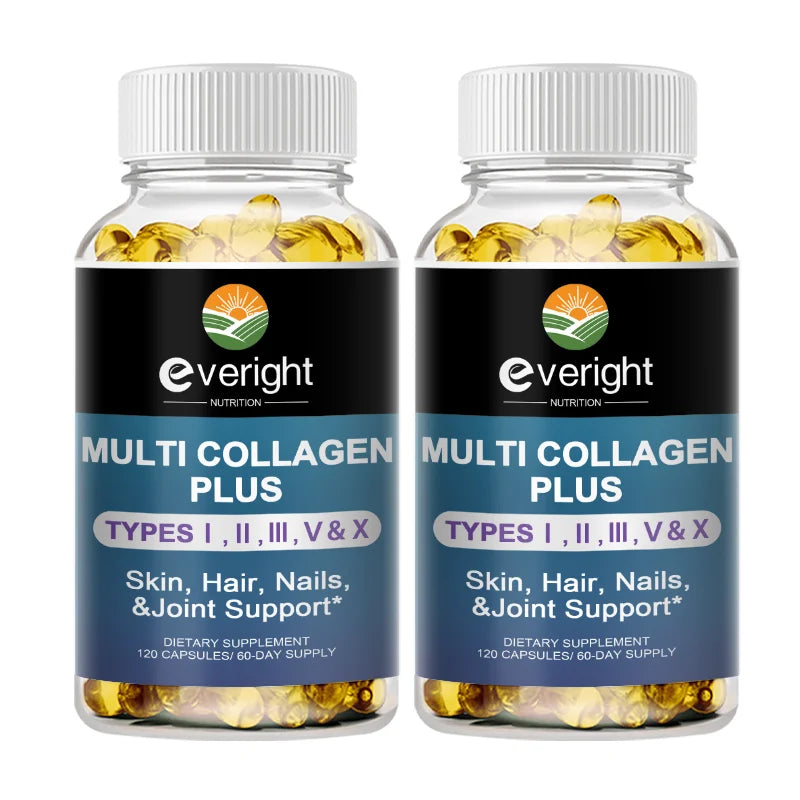 Multi Collagen Pills for Antioxidant Women & Men Natural Skin Care Supplement - Hydrolyzed Protein Collagen Peptides