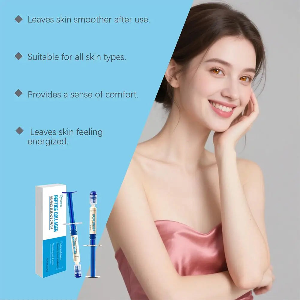 2pcs Collagen Elasticity Essence Cream Enriched peptides collagen deeply nourishes improving elasticity firmness skincare