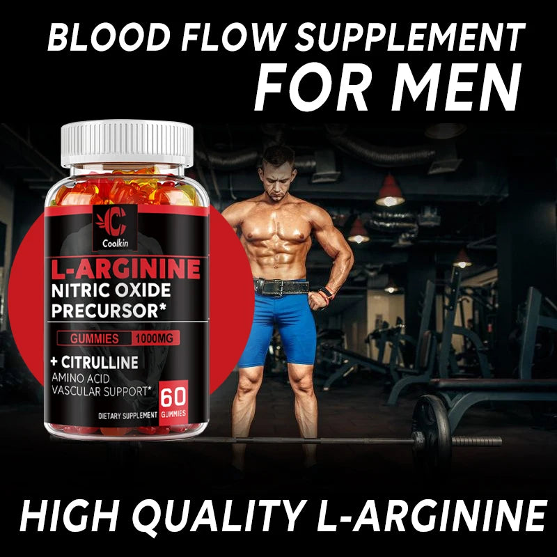 L-Arginine Supplement - for Energy, Strength and Endurance Support During Exercise | Muscle Mass, Non-GMO
