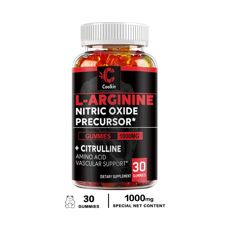 L-Arginine Supplement - for Energy, Strength and Endurance Support During Exercise | Muscle Mass, Non-GMO