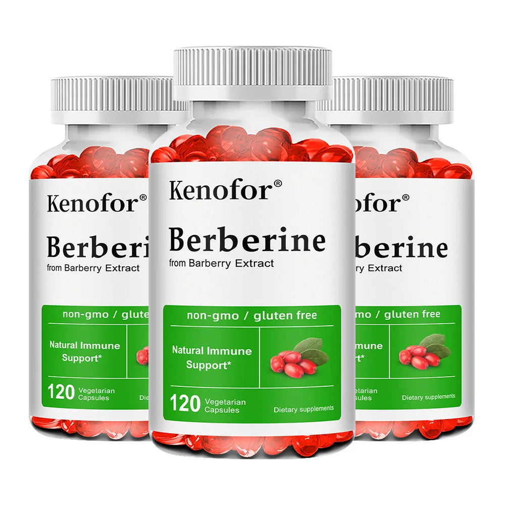 Premium Berberine Supplement Capsules - Supports Immune System Healthy Food Antioxidant,NON-GMO
