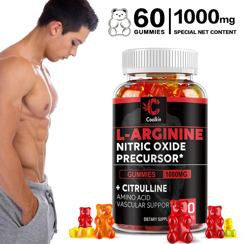 L-Arginine Supplement - for Energy, Strength and Endurance Support During Exercise | Muscle Mass, Non-GMO