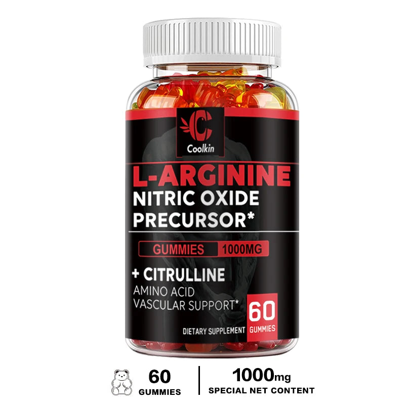 L-Arginine Supplement - for Energy, Strength and Endurance Support During Exercise | Muscle Mass, Non-GMO