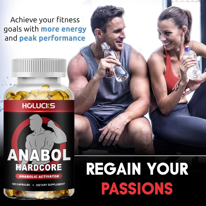 Anabol Hardcore Supplement, Muscle Growth, for Men To Build Lean, Dense, High, Performance Enhancing, Support Overall Health