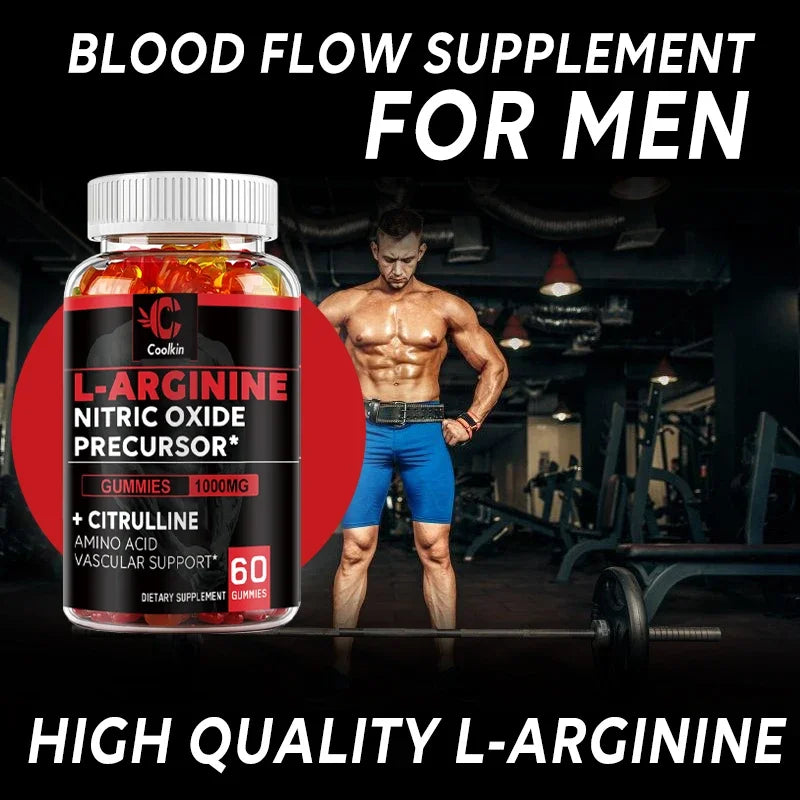L-Arginine Supplement - for Energy, Strength and Endurance Support During Exercise | Muscle Mass, Non-GMO