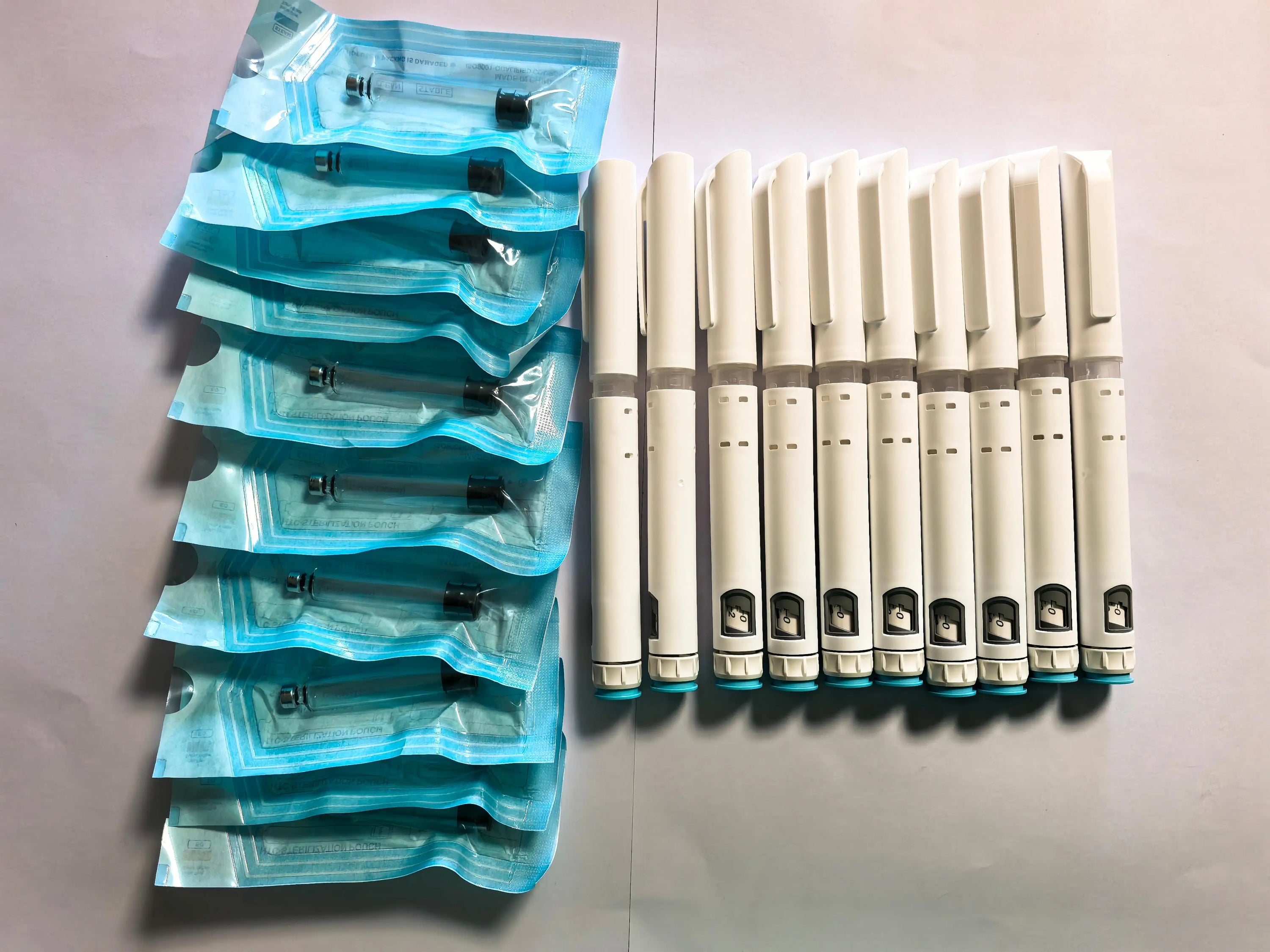Disposable pen for peptides or insulin, 10 units (excluding the medication).