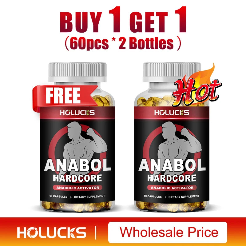 Anabol Hardcore Supplement, Muscle Growth, for Men To Build Lean, Dense, High, Performance Enhancing, Support Overall Health