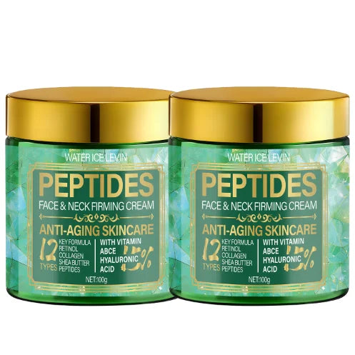 Peptides Face & Neck Firming Cream (12 Formulas), Retinol-Infused, Moisturizes for Anti-Aging Softness