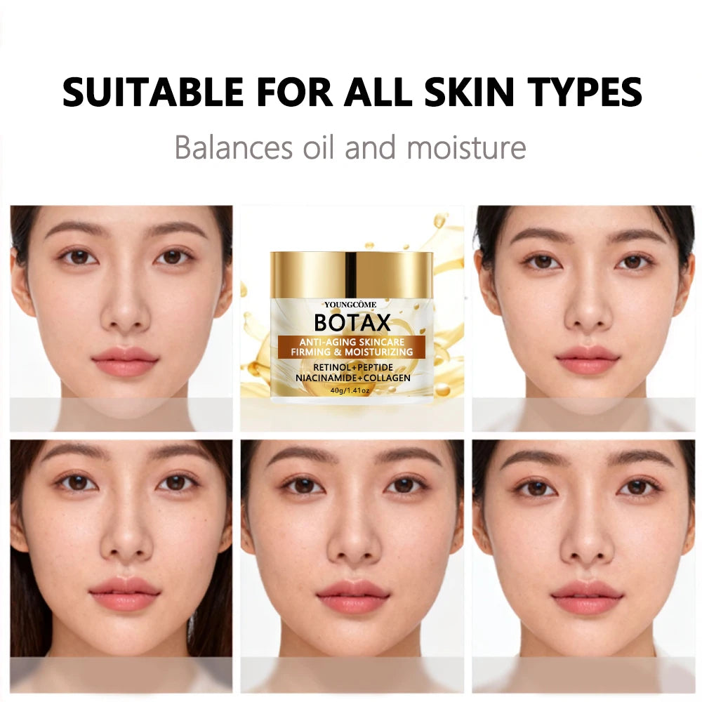 BOTAX Anti-Aging Skincare Cream with Retinol Peptides Niacinamide & Collagen for Firming and Hydrating Daily Use