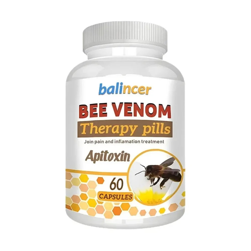 Bee Venom Extract Capsules - Relieves Joint Pain, Promotes Bone Health, Support Immunity