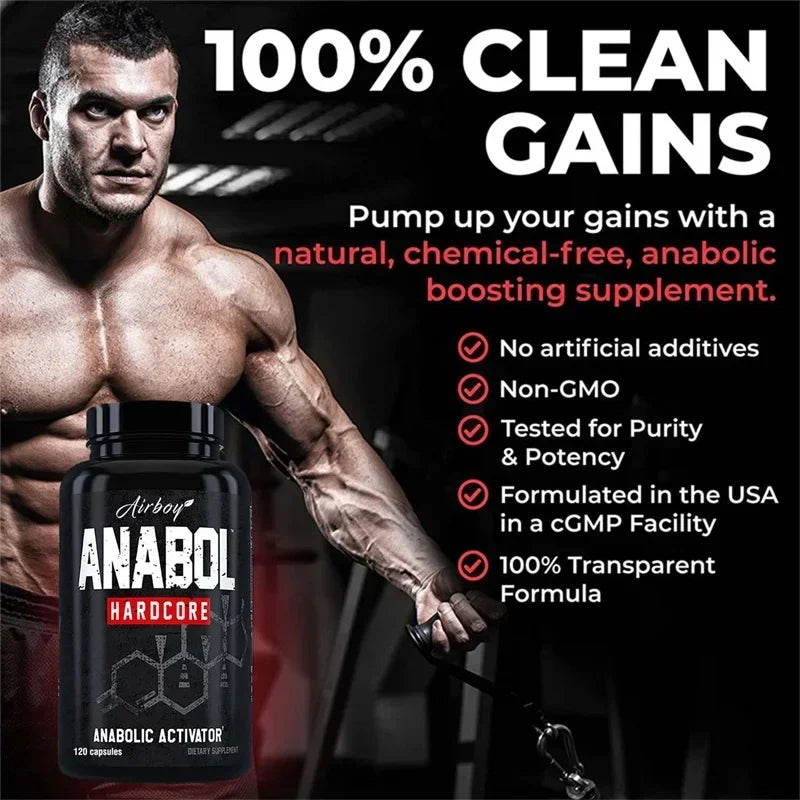 Anabol Hardcore Supplement - Anabolic Muscle Building Supplements That Promote Muscle Protein Synthesis and Increase Strength