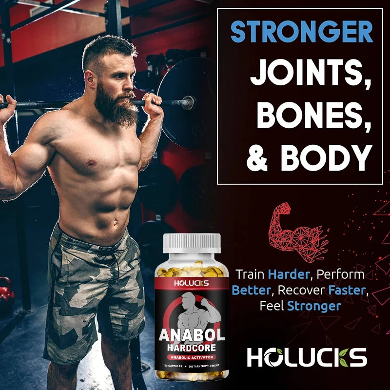 Anabol Hardcore Supplement, Muscle Growth, for Men To Build Lean, Dense, High, Performance Enhancing, Support Overall Health