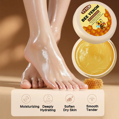 Bee Venom Dry Crack Moisturizing Cream, Hydrating &amp; Nourishing for Autumn Winter, Smooth &amp; Soft Skin Care, Hydrating Foot Cream