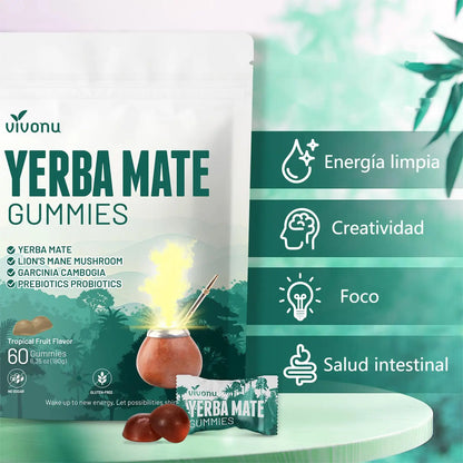 VIVONU Yerba Mate Gummies 4in1 Formula Lion&