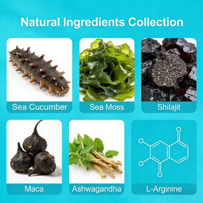 Enhancing Supplement Blend - L-Arginine + Maca + Ashwagandha, Stamina Muscle Growth, Vascular Function, Blood Circulation