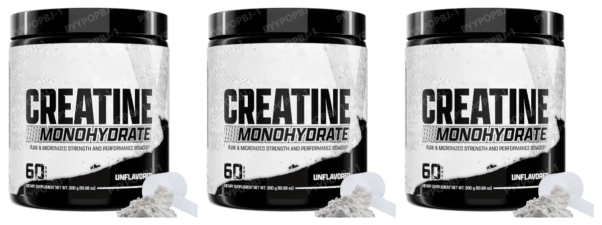 Creatine Monohydrate Powder 300g 60 Servings Micronized Unflavored Easy to Mix Strength Performance Muscle Growth Supplement