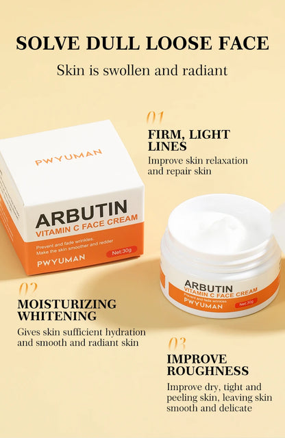Vitamin C Improve Freckles Cream Fade Dark Spots Melasma Niacinamide Lightening Melanin Brighten Moisturizer Skin Care Products