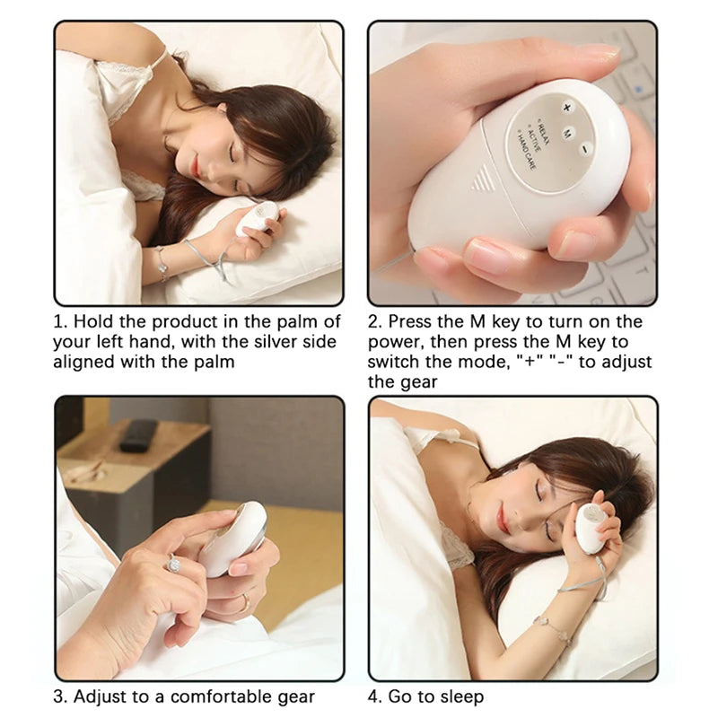 Sleep Aid Hand-held Micro-current Relieve Anxiety Depression Fast Sleep Device