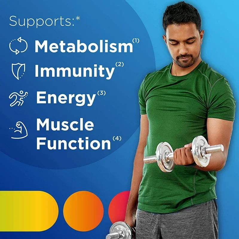 Multivitamins and Minerals, Energy, Muscle Mass, Immunity, Antioxidants, Immunity, Metabolism, Men&