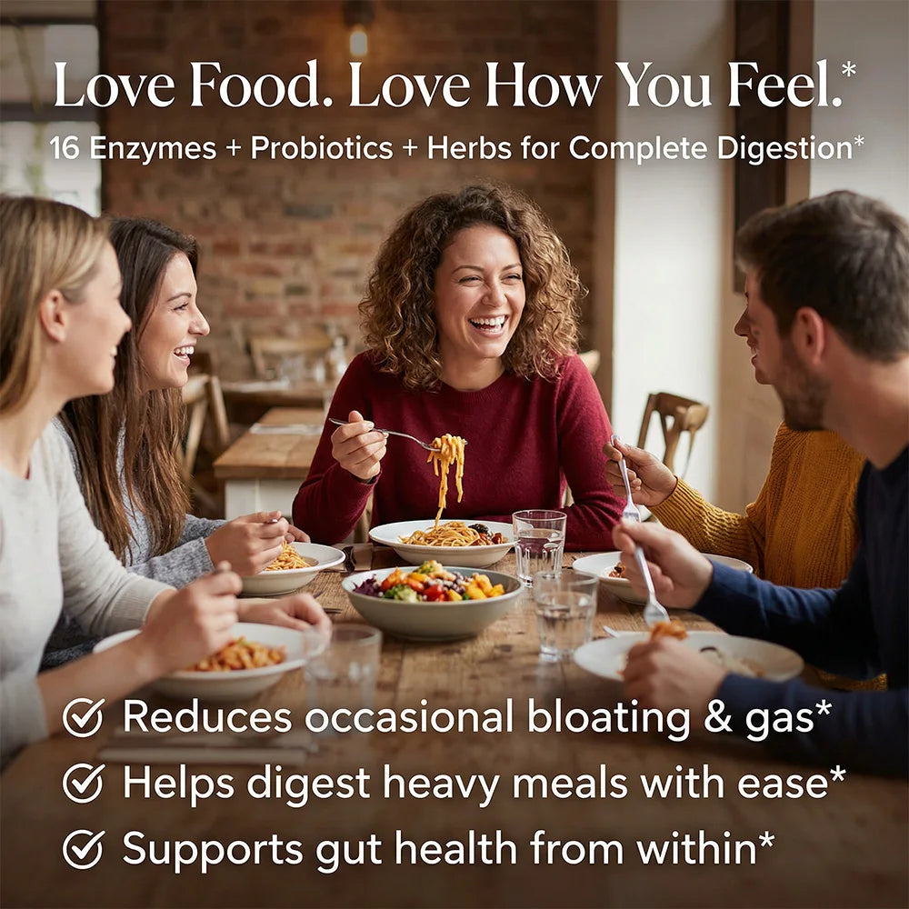 Digestive Enzymes Supplement - Digestion and Intestinal Health for Adults Men and Women, Promotes Nutrient Absorption