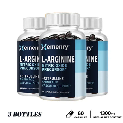 L-Arginine - Nitric Oxide Supplements - Boost Endurance &amp; Strength, Promote Muscle Growth, Improve Performance