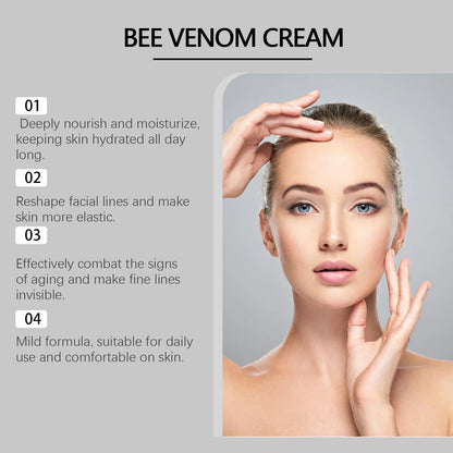 Bee Venom Face Firm Cream Repair Facial Fine Lines Enhance Skin Firmness Soothe Dryness Hydrate Penetrate Nourish Facial Creams