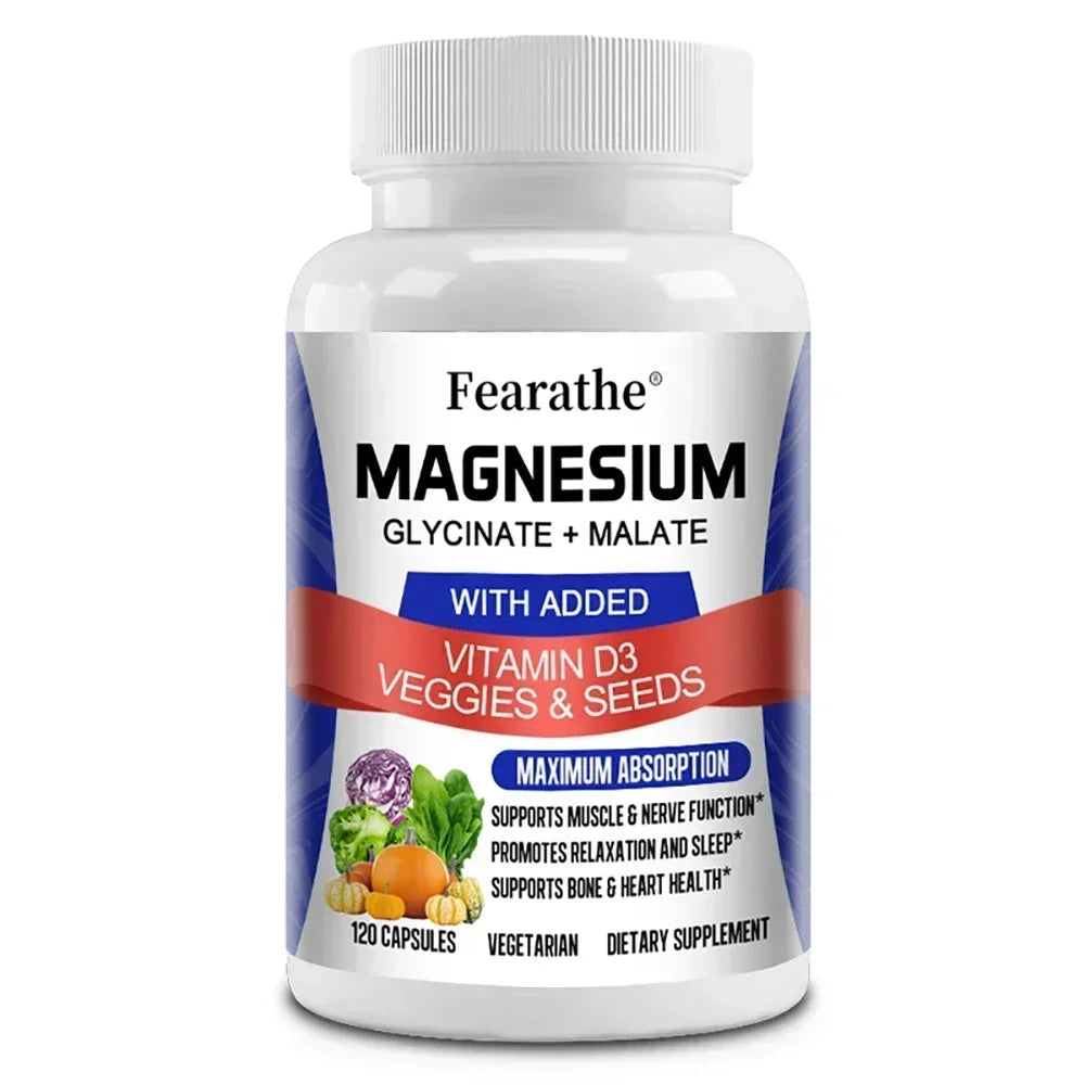 Magnesium Malate + Magnesium Glycinate Help Boost Immunity, Promote Joint and Bone Marrow Health, and Improve Sleep Quality