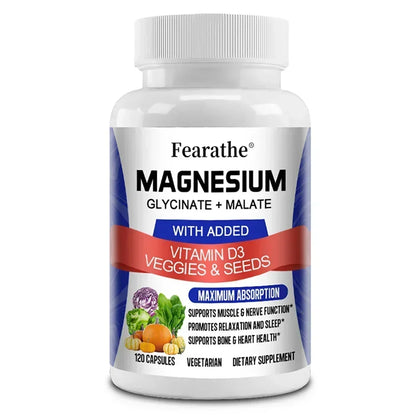 Magnesium Malate + Magnesium Glycinate Help Boost Immunity, Promote Joint and Bone Marrow Health, and Improve Sleep Quality