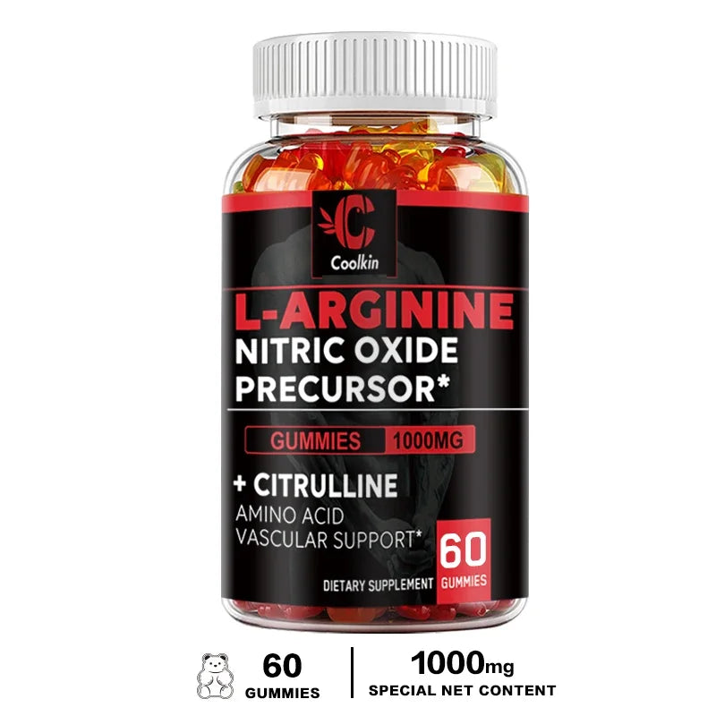 L-Arginine Supplement - Supports Vascular and Heart Health, Boosts Energy, Promotes Muscle Growth and Improves Endurance