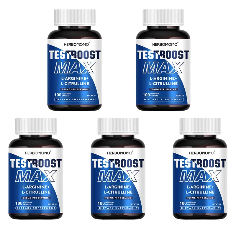 100 Capsules L-Arginine &amp; L-Citrulline Male Enhancing Supplement for Reproductive Health Natural Energizer Supporting Energy And