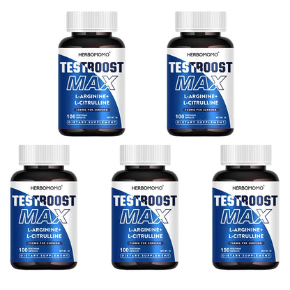 100 Capsules L-Arginine &amp; L-Citrulline Male Enhancing Supplement for Reproductive Health Natural Energizer Supporting Energy And