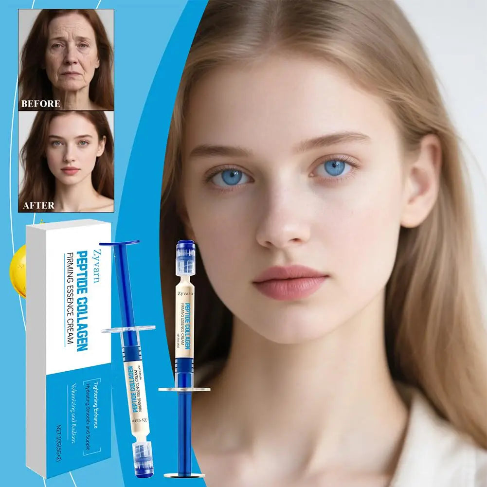 2pcs Collagen Elasticity Essence Cream Enriched peptides collagen deeply nourishes improving elasticity firmness skincare