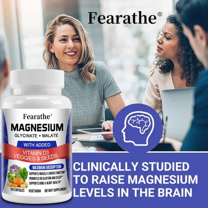Magnesium Malate + Magnesium Glycinate Help Boost Immunity, Promote Joint and Bone Marrow Health, and Improve Sleep Quality