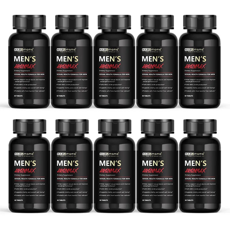 L-Arginine Male Enhancing Supplement for Performance, Endurance and Muscle, Strength and Endurance, Non-GMO, 60 Tablets