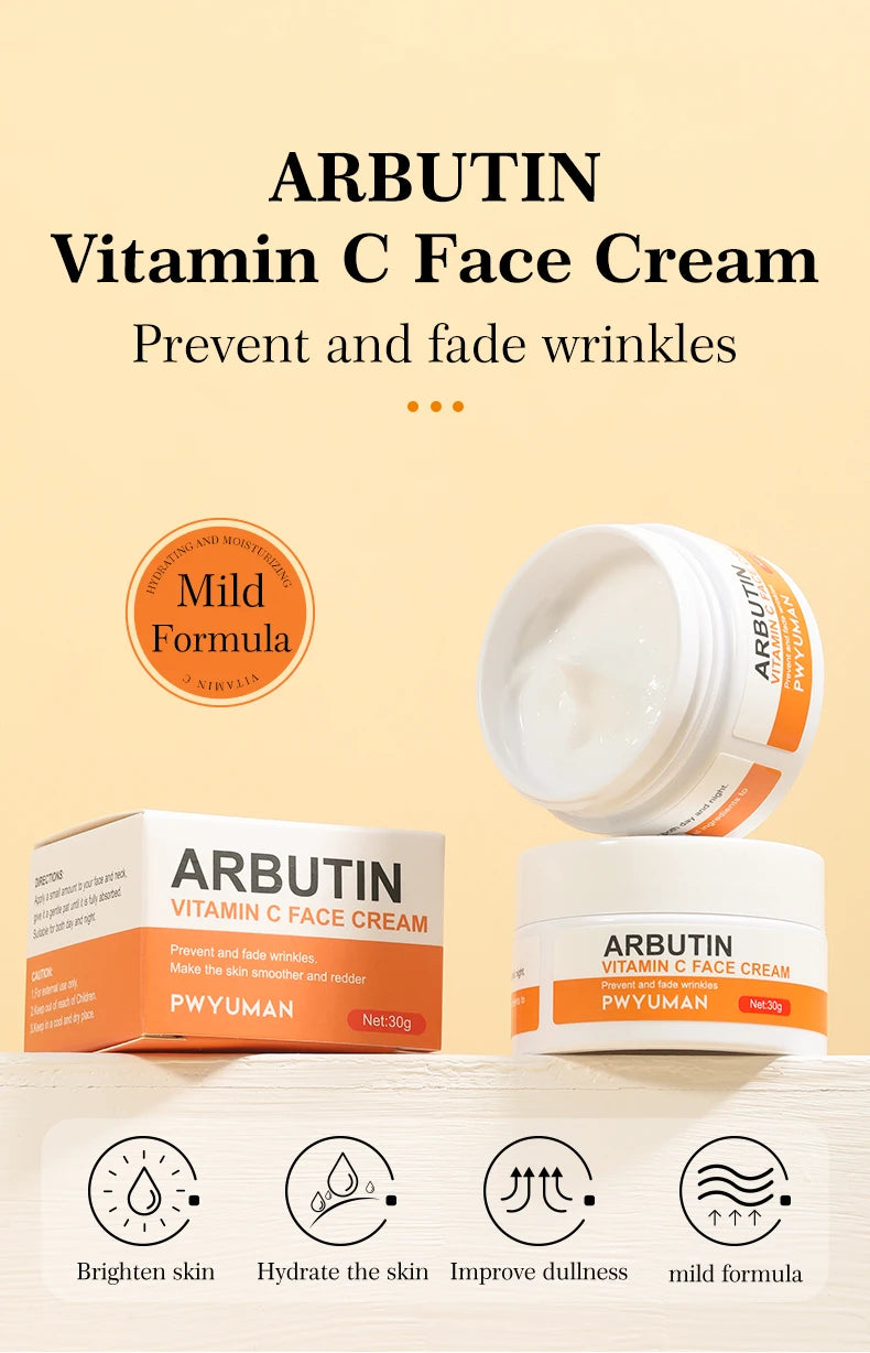 Vitamin C Improve Freckles Cream Fade Dark Spots Melasma Niacinamide Lightening Melanin Brighten Moisturizer Skin Care Products