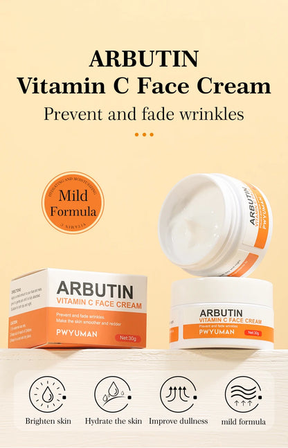 Vitamin C Improve Freckles Cream Fade Dark Spots Melasma Niacinamide Lightening Melanin Brighten Moisturizer Skin Care Products