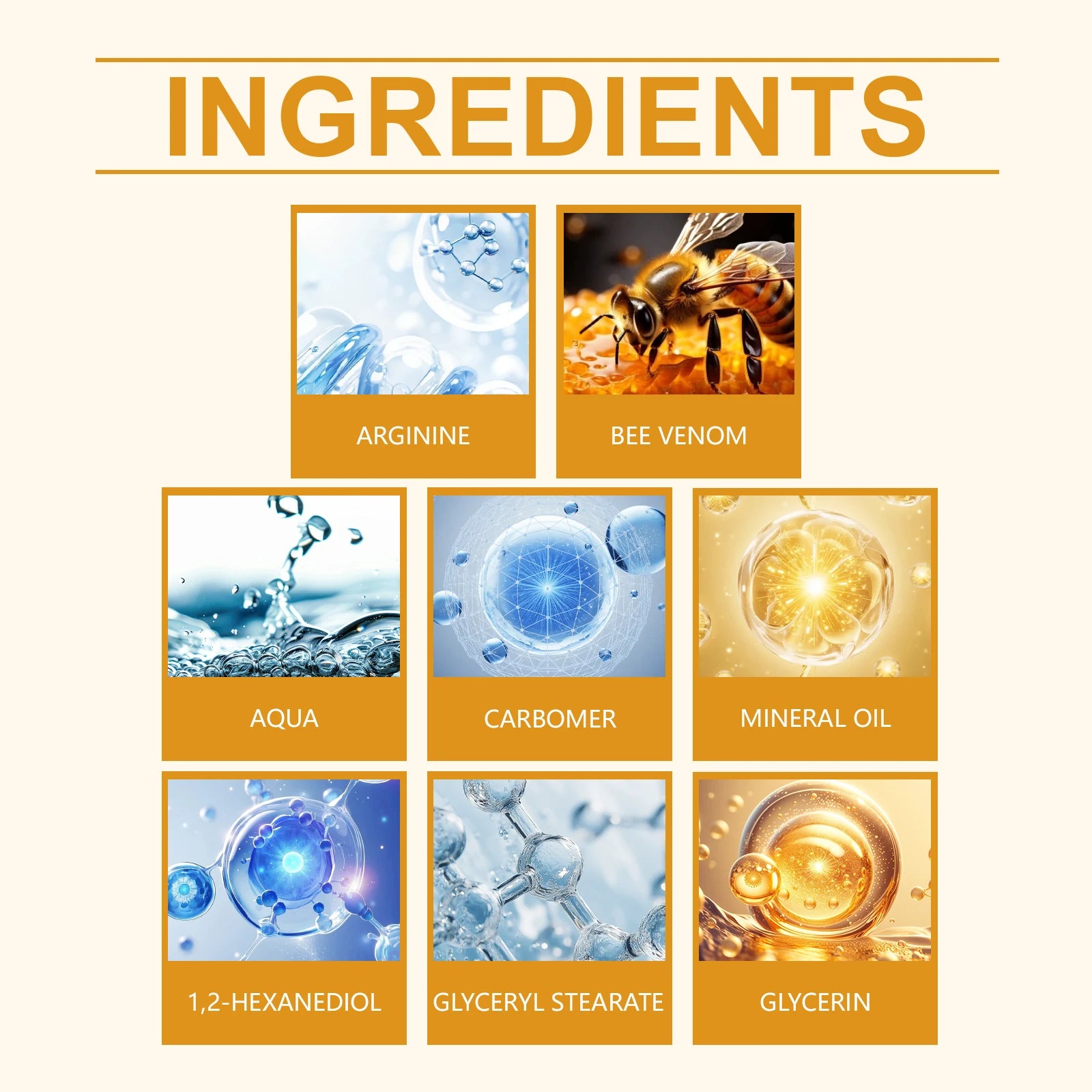 Bee Venom Cream Relieves Redness Repair Damage Skin Strengthens Skin Barrier Deep Moisturizing Skin Care Nourishing Body Cream