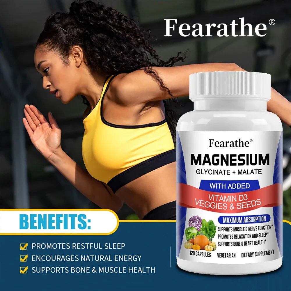Magnesium Malate + Magnesium Glycinate Help Boost Immunity, Promote Joint and Bone Marrow Health, and Improve Sleep Quality