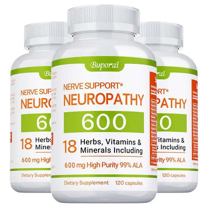Neuropathy Support Supplement 600mg - Helps Maintain The Normal Function of The Nervous System and Relieve Mental Stress