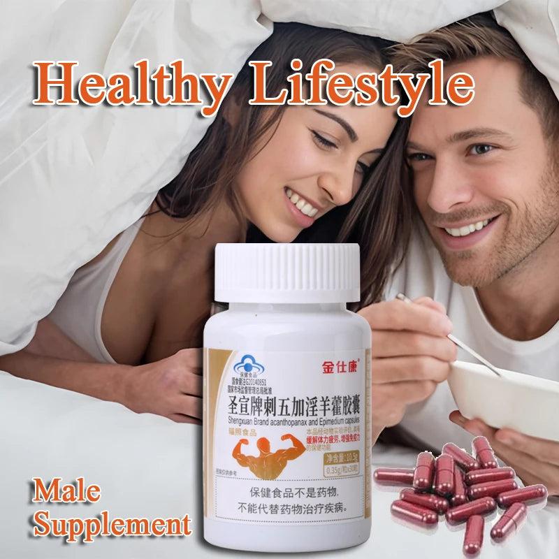 Enhance Endurance Supplement for Men -Supports Strength Muscle Energy and Increase Male Size Maca Natural Epimedium capsules