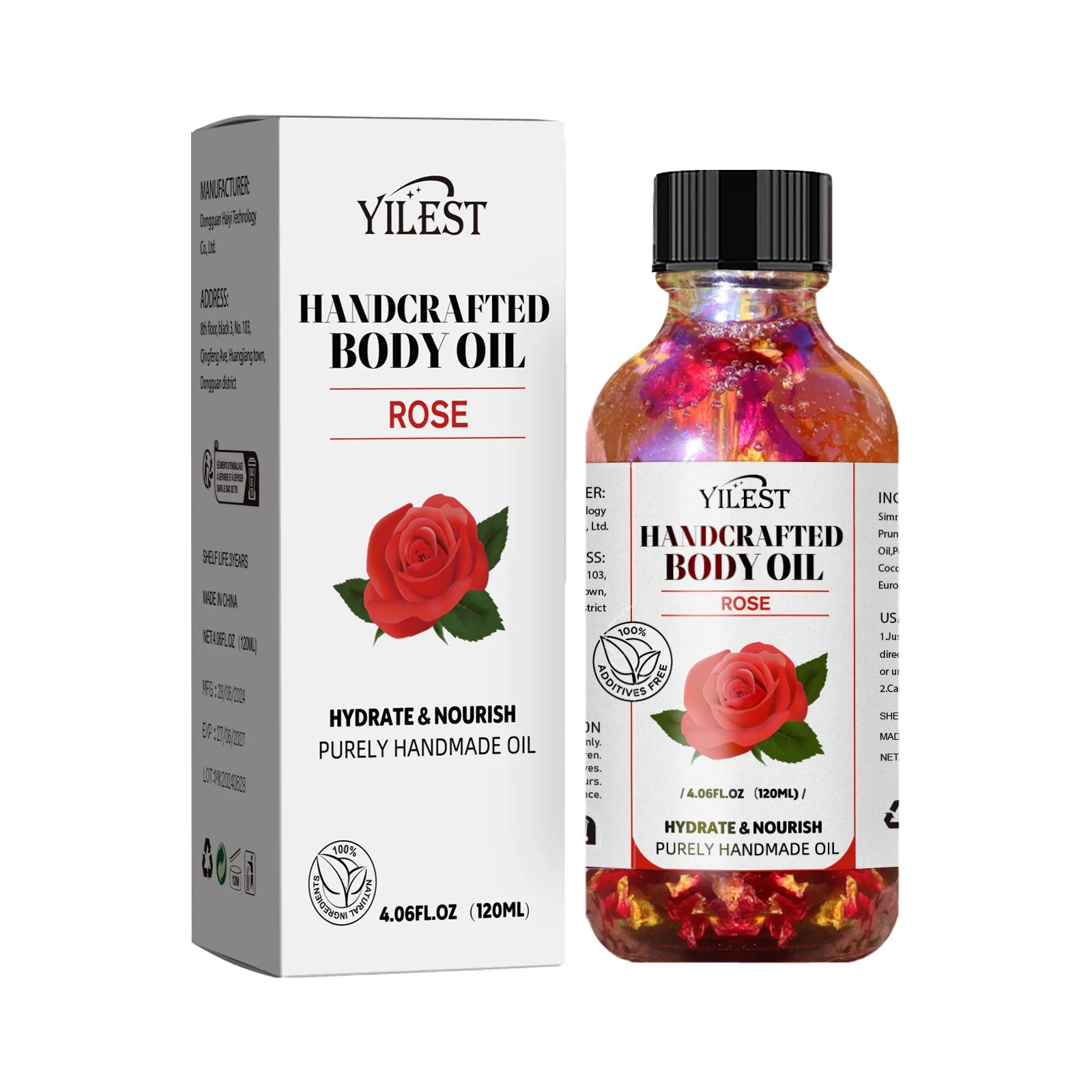 1-5pcs Stress Relief Body Oil with Vanilla - Deeply Moisturizes &amp; Soothes Muscles, Herbal Formula for Relaxing Bath &amp; Massage.
