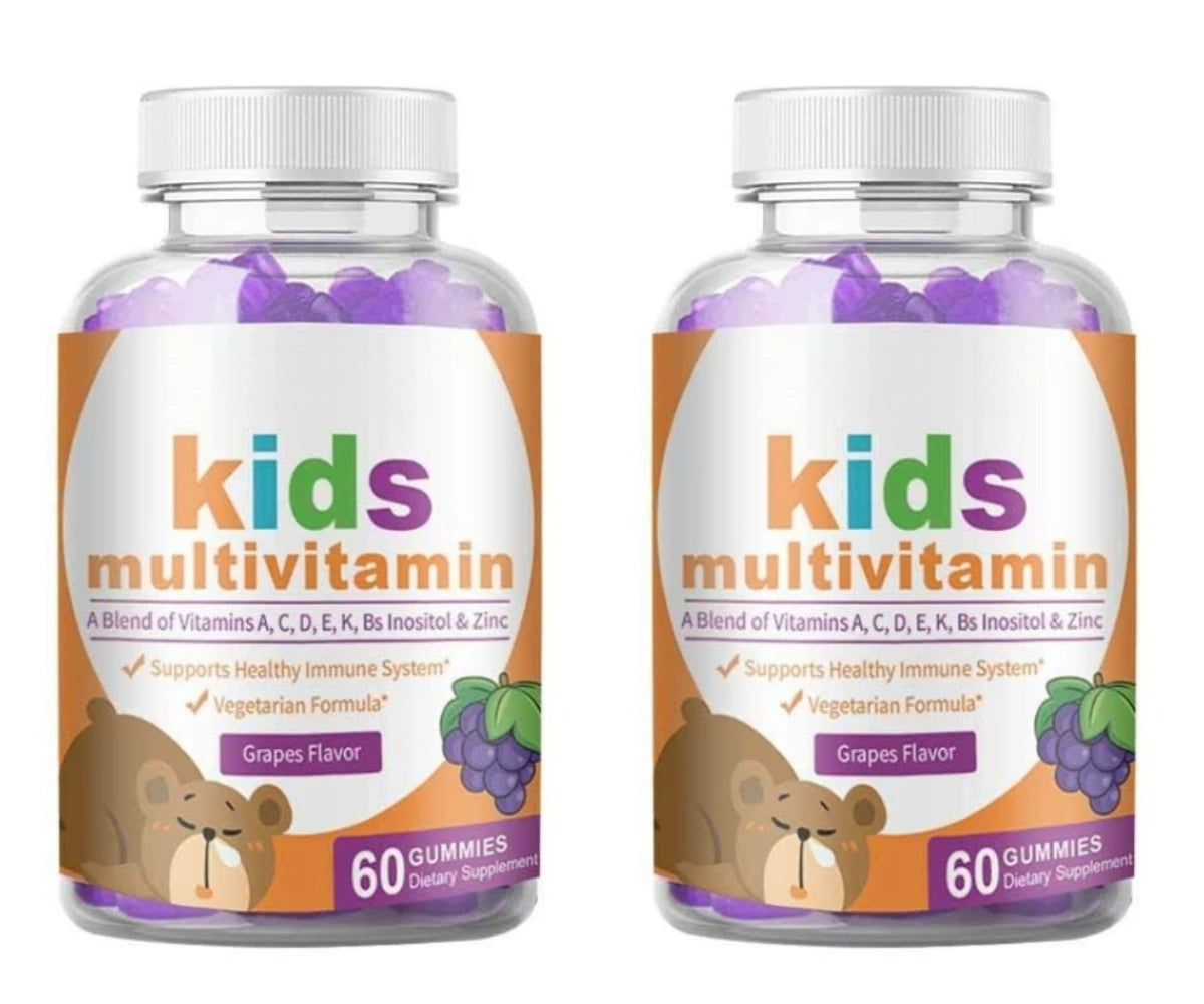 Multivitamin Gummies with Vitamins A C D3 E B6 B12 Biotin Folate Iodine Zinc Daily Wellness Chewable Supplement 60 Gummies