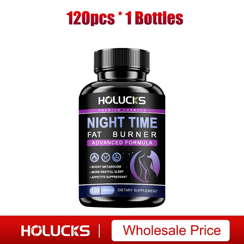 Buy 1 Get 1 Free! Pure Night Time Fat Burner Supplement, for Balances Hormones, Reduces Stress Eating &amp; Restful Sleep, Relax